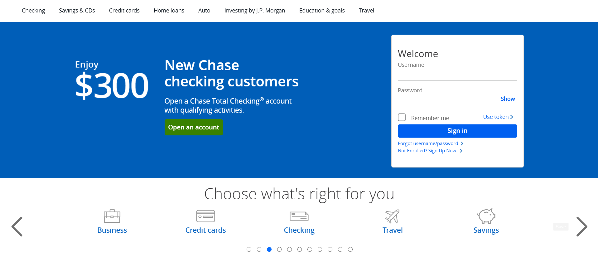 landing page sample