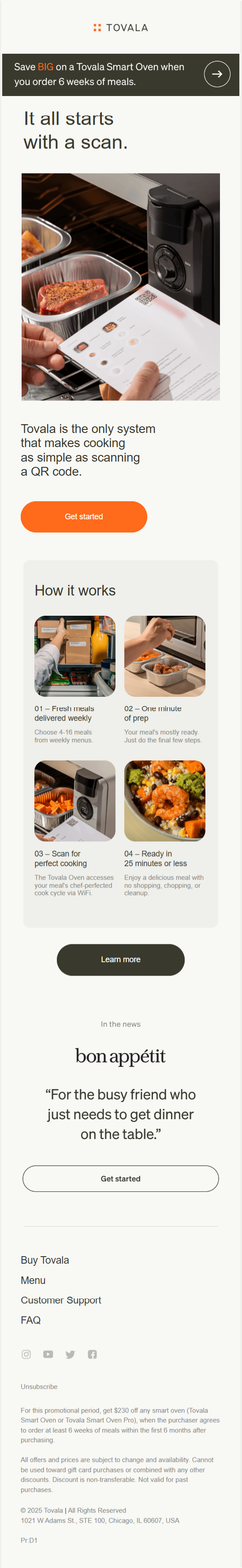 mobile-first email sample