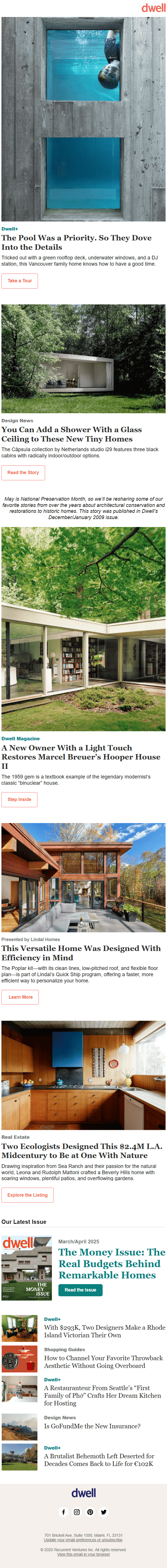 Dwell email sample