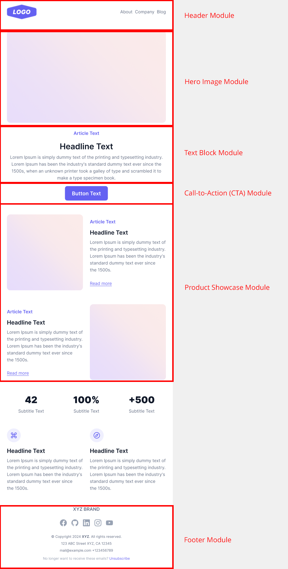 scalable email template example