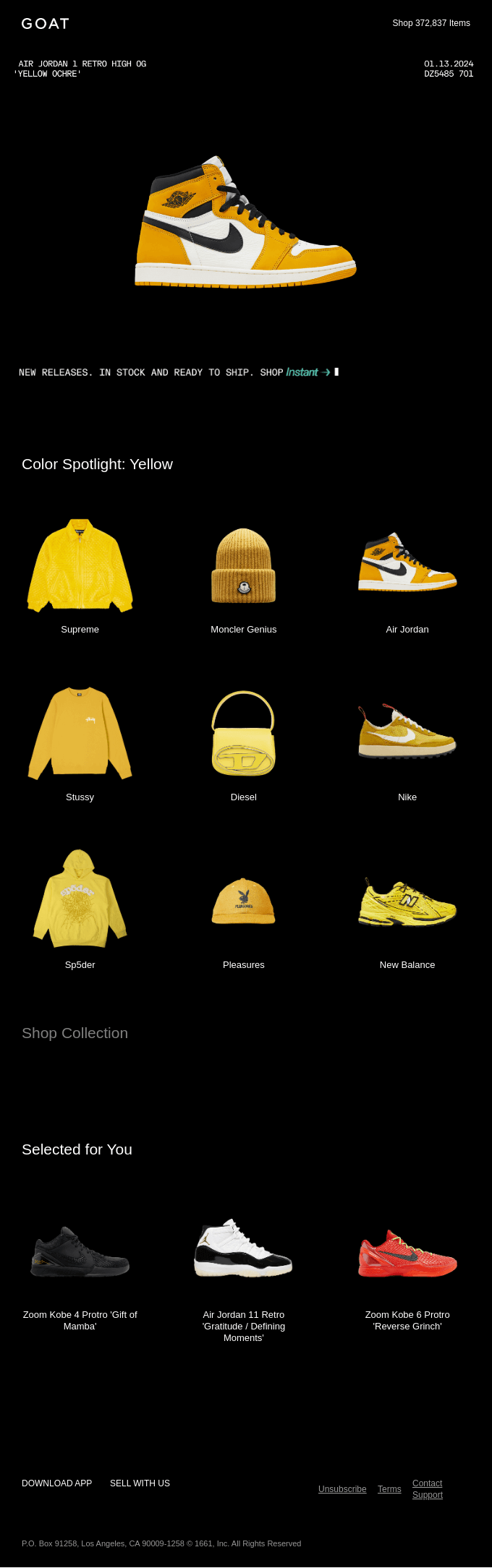 email template by GOAT