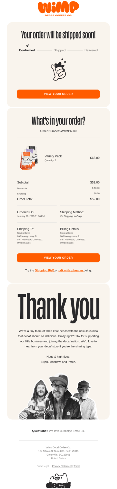 e-receipt by Wimp