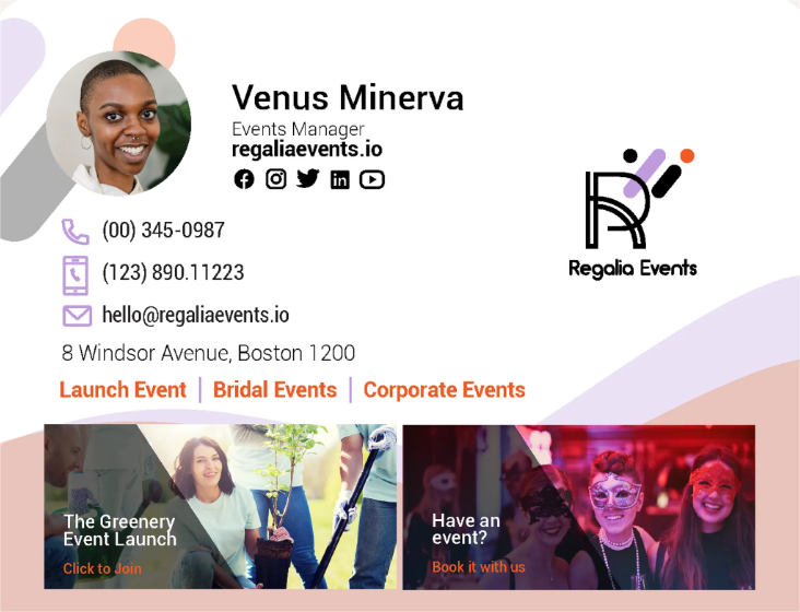 Black friday sale banner for email signature 