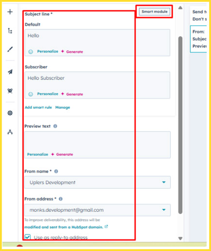 Hubspot Smart Subject Lines
