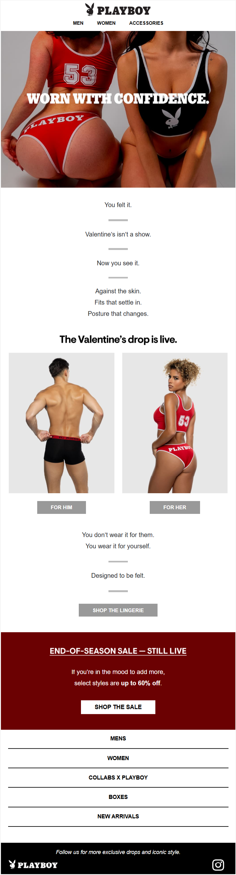 email template by playboy