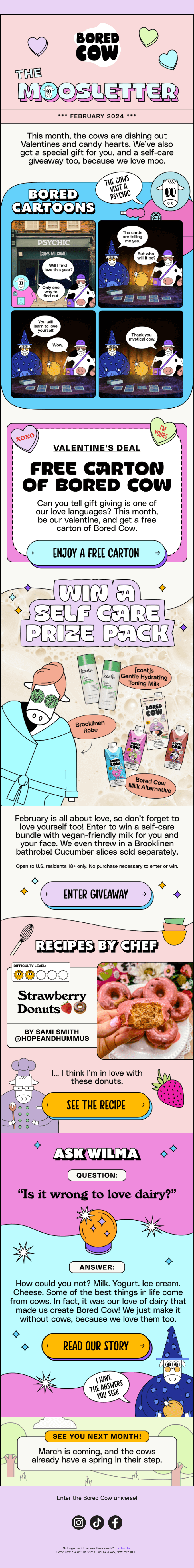 email template by bored cow